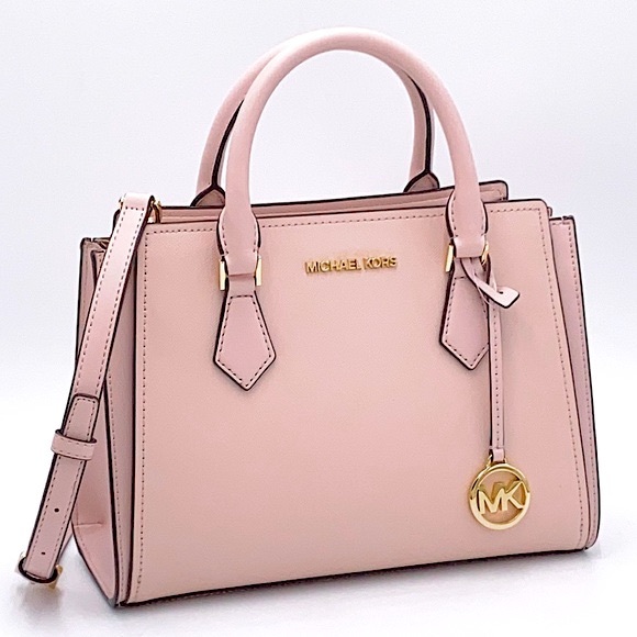 Michael Kors Handbags - MICHAEL KORS HOPE MEDIUM MESSENGER POWDER BLUSH